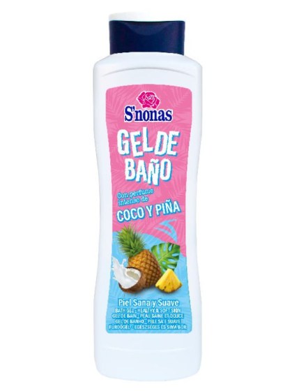 sonas, sprchovy gel, spanielsky sprchovy gel, sonas kokos ananas, sonas pinacolada, kokos ananas sprchovy gel